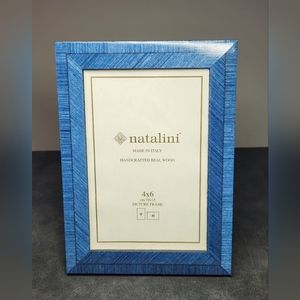 Natalini, Photo/Picture Frame, Made in Italy, 4 x 6, Textured Blue